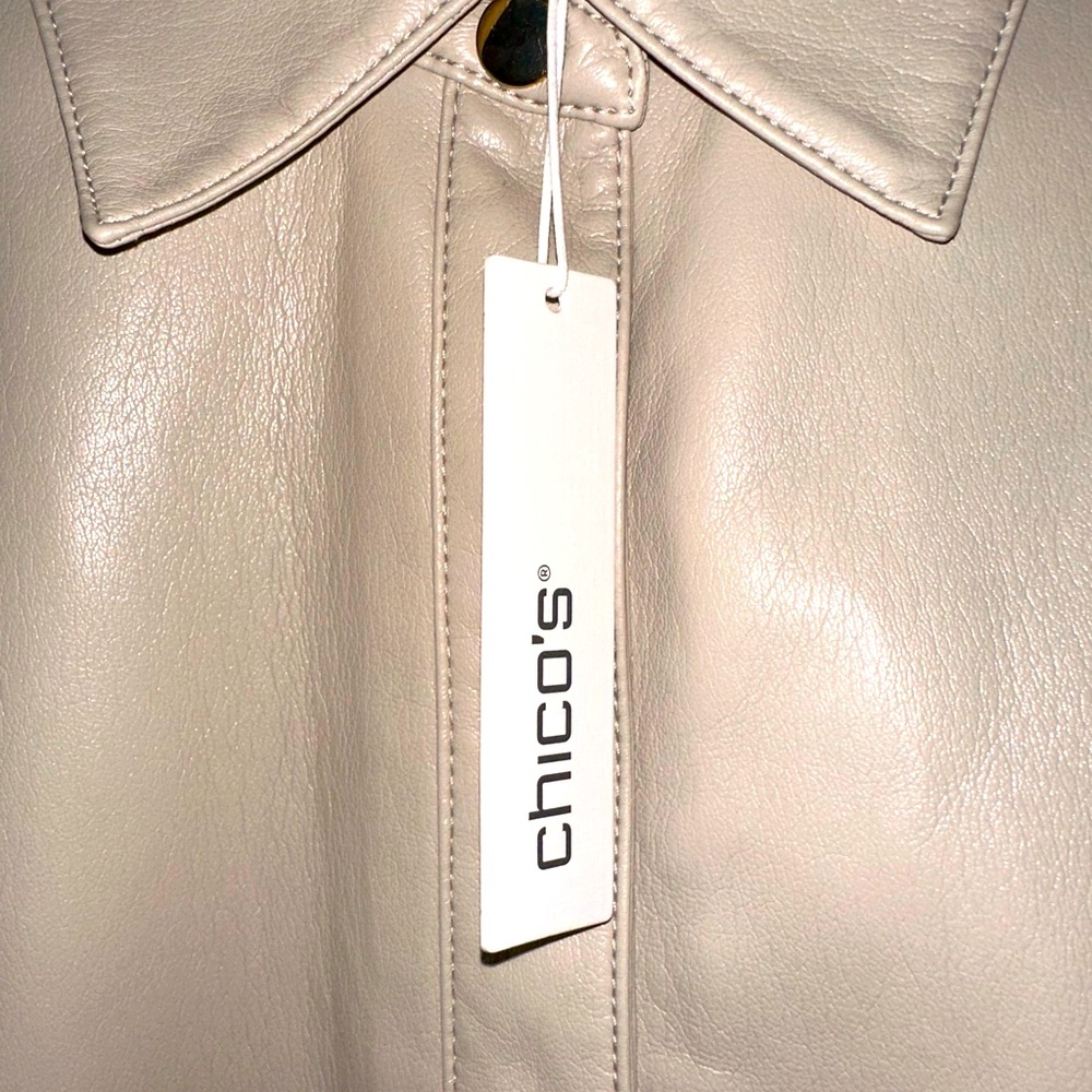 NWT Chico's Cream Trench Coat. Size XL or 3. - Picture 2 of 10